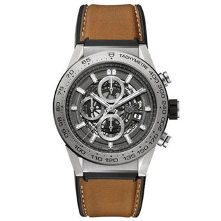 TAG Heuer - CAR2A8A.FT6072  Carrera Calibre Heuer 01 45 Titanium / Grey Phantom / Barenia