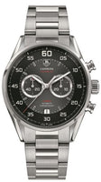 TAG Heuer Carrera Calibre 36 Flyback Stainless Steel / Grey / Alligator (CAR2B10.BA0799)