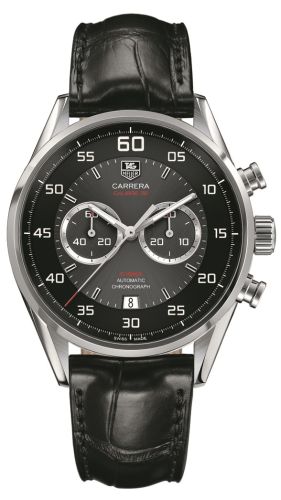 TAG Heuer - CAR2B10.FC6235  Carrera Calibre 36 Flyback Stainless Steel / Grey / Alligator