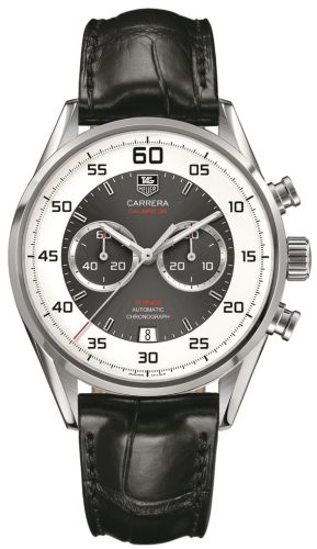 TAG Heuer - CAR2B11.FC6235  Carrera Calibre 36 Flyback Stainless Steel / Grey / Alligator