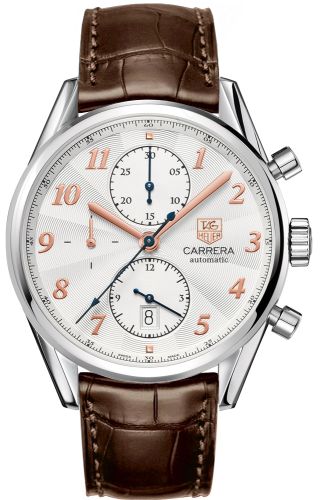 TAG Heuer - CAS2112.FC6291  Carrera Calibre 16 41 Heritage Stainless Steel / Silver / Alligator