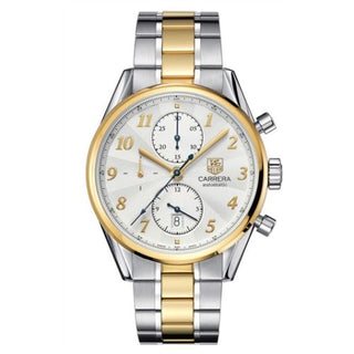 TAG Heuer - CAS2150.BD0731  Carrera Calibre 16 41 Heritage Stainless Steel / Yellow Gold / Silver / Bracelet