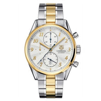 TAG Heuer Carrera Calibre 16 41 Heritage Stainless Steel / Yellow Gold / Silver / Alligator (CAS2150.BD0731)