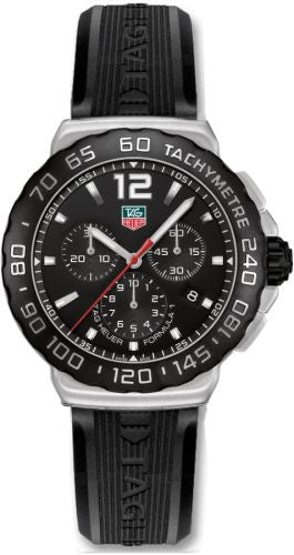 TAG Heuer - CAU1110.FT6024  Formula 1 Quartz Chronograph 42 Stainless Steel / Black / Rubber