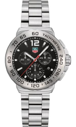 TAG Heuer - CAU1112.BA0858  Formula 1 Quartz Chronograph 42 Stainless Steel / Black / Bracelet