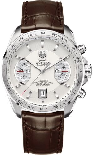 TAG Heuer - CAV511B.FC6231  Grand Carrera Calibre 17 RS 43 Stainless Steel / Silver / Alligator