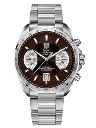 TAG Heuer - CAV511E.BA0902  Grand Carrera Calibre 17 RS 43 Stainless Steel / Brown / Bracelet