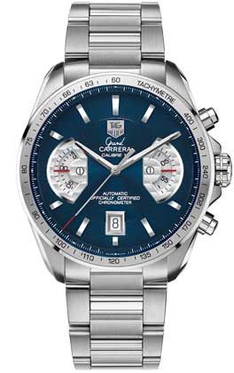 TAG Heuer - CAV511F.BA0902  Grand Carrera Calibre 17 RS 43 Stainless Steel / Blue / Japan