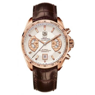 TAG Heuer - CAV514B.FC8171  Grand Carrera Calibre 17 RS Chronograph Red Gold / Silver / Alligator