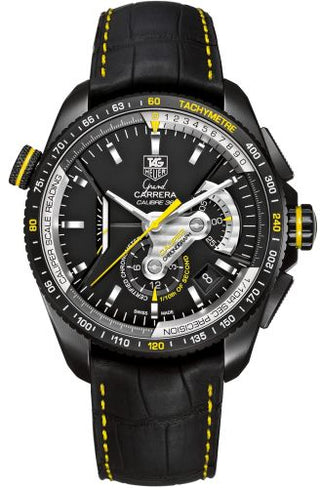 TAG Heuer - CAV5186.FC6304  Grand Carrera Calibre 36RS Caliper Chronograph Titanium PVD / Black / Boutique Edition