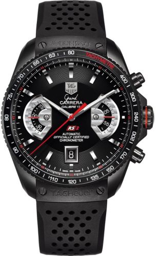 TAG Heuer - CAV518B.FT6016  Grand Carrera Calibre 17 RS2 43 PVD / Black / Rubber