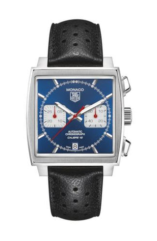 TAG Heuer - CAW2111.FC6356  Monaco Calibre 12 Stainless Steel / Blue