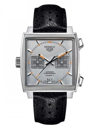 TAG Heuer - CAW211C.FC6241  Monaco Calibre 11 Silver & Orange