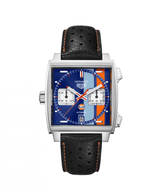 TAG Heuer - CAW211T.FC6440  Monaco Calibre 11 Stainless Steel / Blue / Gulf 50th Anniversary