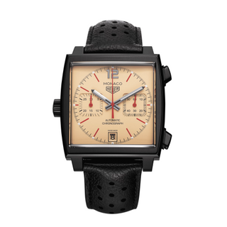 TAG Heuer - CAW211U.FC6356  Monaco Calibre 11 PVD / Beige / The Hour Glass