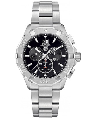 TAG Heuer - CAY1110.BA0927  Aquaracer 300M Quartz Chronograph 43 Stainless Steel / Black / Bracelet