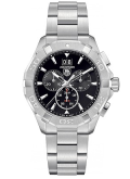 TAG Heuer - CAY1110.BA0927  Aquaracer 300M Quartz Chronograph 43 Stainless Steel / Black / Bracelet