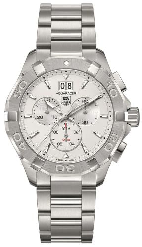 TAG Heuer - CAY1111.BA0925  Aquaracer 300M Quartz Chronograph 43 Stainless Steel / Sivler / Bracelet