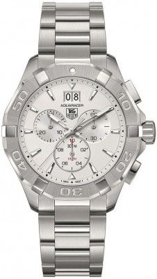 TAG Heuer - CAY1111.BA0927  Aquaracer 300M Quartz Chronograph 43 Stainless Steel / Silver / Bracelet