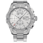 TAG Heuer - CAY1111.BA0927  Aquaracer 300M Quartz Chronograph 43 Stainless Steel / Silver / Bracelet