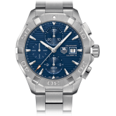 TAG Heuer - CAY2112.BA0927  Aquaracer 300M Calibre 16 43 Stainless Steel / Blue / Bracelet