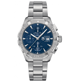 TAG Heuer - CAY2112.BA0927  Aquaracer 300M Calibre 16 43 Stainless Steel / Blue / Bracelet