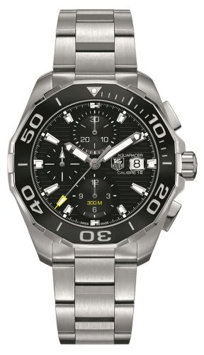 TAG Heuer - CAY211A.BA0927  Aquaracer 300M Calibre 16 43 Stainless Steel / Black / Bracelet