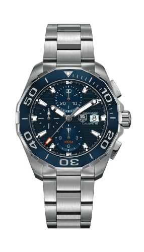 TAG Heuer - CAY211B.BA0927  Aquaracer 300M Calibre 16 43 Stainless Steel / Blue / Bracelet