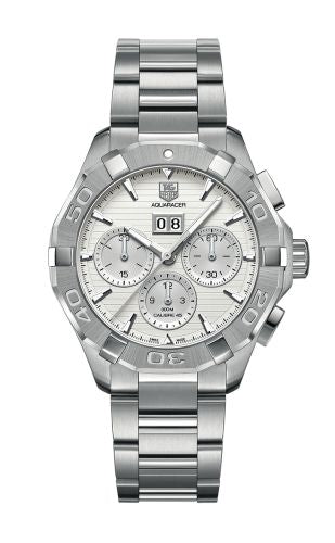 TAG Heuer - CAY211Y.BA0926  Aquaracer 300M Calibre 45 43 Stainless Steel / Silver / Bracelet