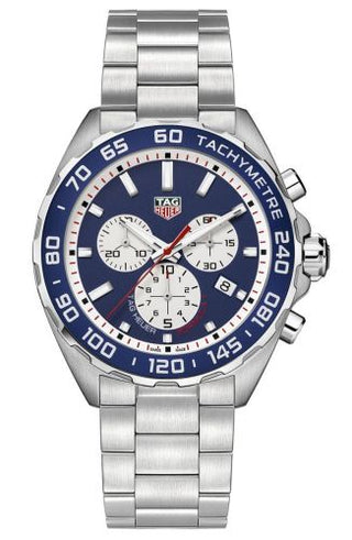 TAG Heuer - CAZ1018.BA0842  Formula 1 Chronograph Quartz 43 Stainless Steel / Red Bull / Bracelet