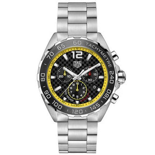 TAG Heuer - CAZ101AC.BA0842  Formula 1 Chronograph Quartz Stainless Steel / Carbon - Yellow / Bracelet