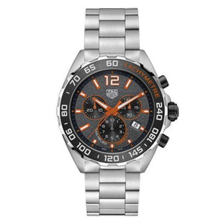 TAG Heuer - CAZ101AH.BA0842  Formula 1 Chronograph Quartz Stainless Steel / Grey - Orange / Bracelet