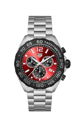 TAG Heuer - CAZ101AN.BA0842  Formula 1 Quartz Chronograph Stainless Steel / Red / Bracelet