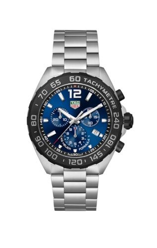 TAG Heuer - CAZ101AV.BA0842  Formula 1 Chronograph Quartz 43 Stainless Steel / Blue / Bracelet