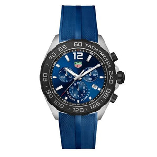 TAG Heuer - CAZ101AV.FT8077  Formula 1 Chronograph Quartz 43 Stainless Steel / Blue / Rubber