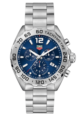 TAG Heuer - CAZ101K.BA0842  Formula 1 Chronograph Quartz 43 Stainless Steel / Blue / Bracelet