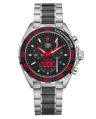 TAG Heuer - CAZ101U.BA0843  Formula 1 Chronograph Quartz 43 Stainless Steel / Max Verstappen 2018 / Bracelet