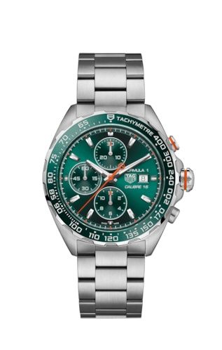 TAG Heuer - CAZ201H.BA0876  Formula 1 Calibre 16 44 Stainless Steel / Green / Bracelet