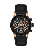 TAG Heuer Carrera Calibre Heuer 02 43 Rose Gold / Skeleton / Alligator (CBG2050.FC6426)