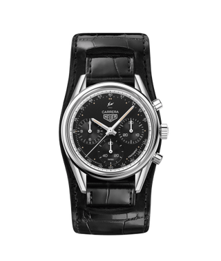 TAG Heuer - CBK221A.EB0171  Carrera Calibre Heuer 02 39 Stainless Steel / Black / Fragment