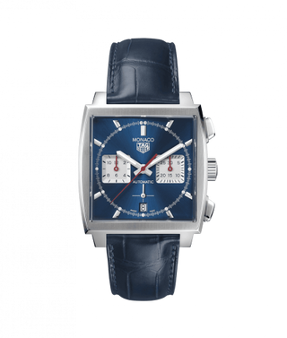 TAG Heuer - CBL2111.FC6453  Monaco Calibre Heuer 02 Stainless Steel / Blue