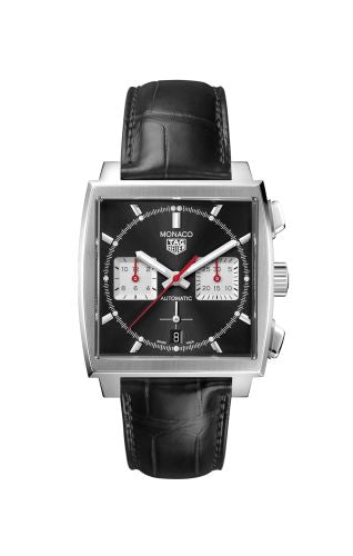 TAG Heuer - CBL2113.FC6177  Monaco Calibre Heuer 02 Stainless Steel / Black