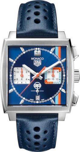 TAG Heuer - CBL2115.FC6494  Monaco Calibre Heuer 02 Stainless Steel / Gulf