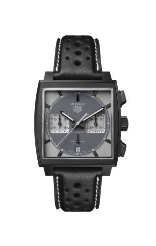 TAG Heuer - CBL2181.FC6515  Monaco Calibre Heuer 02 Titanium DLC / Grey