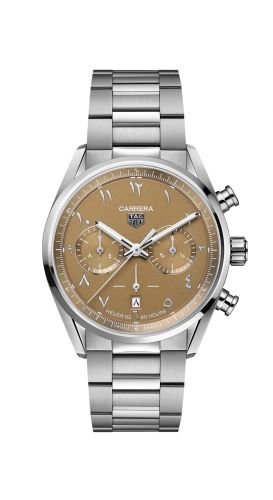 TAG Heuer - CBN2015.BA0642  Carrera Calibre Heuer 02 42 Stainless Steel / Qatar