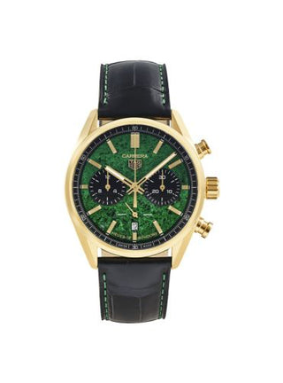 TAG Heuer - CBN2043.EB0261  Carrera Calibre Heuer 02 42 Yellow Gold / Cortina Watch 50th Anniversary