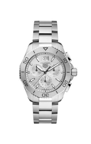 TAG Heuer - CBP1111.BA0627  Aquaracer Professional 200 Quartz Chronograph Big Date Stainless Steel / Silver