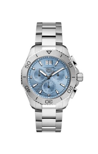 TAG Heuer - CBP1112.BA0627  Aquaracer Professional 200 Quartz Chronograph Big Date Stainless Steel / Ice Blue