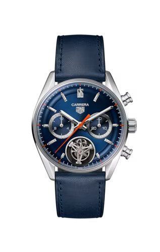 TAG Heuer - CBS5010.FC6527  Carrera Chronograph Tourbillon Glass Box Stainless Steel / Blue