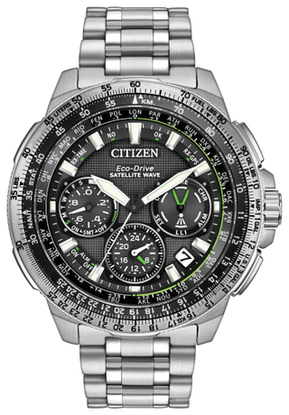 Citizen - CC9030-51E  Navihawk GPS Stainless Steel / Black / Bracelet